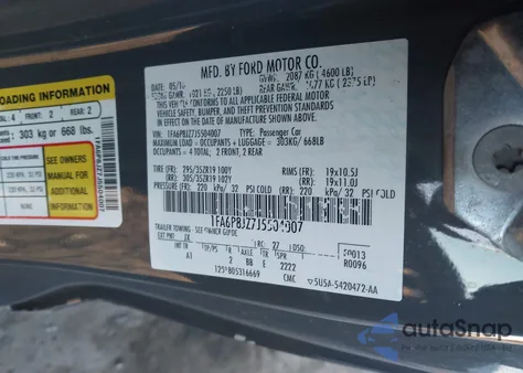 2018 Ford Shelby Gt350 z USA, uszkodzony, nr VIN 1FA6P8JZ7J5504007